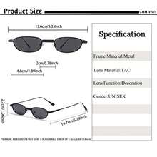 HBK 男士新款时尚眼镜,椭圆形小镜框设计,日常配饰,摄影道具,生日礼物,全套包装 - K39898 - 查看 3