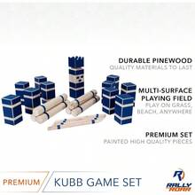 Kubb Yard Game Set Rubberwood Or Pinewood Fun Interactive Outdoor Family Games Durable Blocks With Travel Bag - Gỗ thông nguyên khối cao cấp - Xem 2