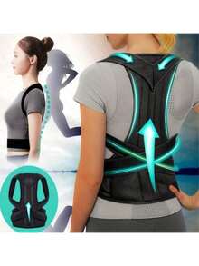 ComfortFit Posture Corrector For Men & Women - Adjustable, Breathable Orthopedic Brace - Seamless Upper Back, Spine, Neck & Shoulder Support - Ideal For Daily Wear, Clavicle Stabilization - Promotes Healthy Posture, Prevents Slouching Exercise Waist Belt Suitable For Workout Home Sports And Walk - Multicolor - View 2