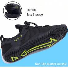 Shoes Barefoot Aqua Socks Outdoor Indoor Quick Dry Sandals Lightweight Slip On Walking Sneakers Beach Pool Swim (Little/Big) - 9-black - 查看 3