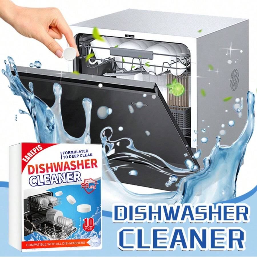Automatic Dishwasher Cleaning Tablets - Clean And Restore The Stainless Steel Shine, Remove Stains And Odor - Multicolor - View 1