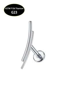 1 Stück F136 Titan Innengewinde Lippen Stud Monroe Labret Ohrknorpel, Tragus, Helix, Ohrläppchen Piercing Ohrringe Schmuck 16G