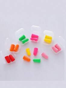 5 Pairs (10 Pieces) - Reusable Earplugs For Sleeping, Traveling, Napping, Studying, Random Colors, Wireless