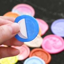 100pcs Double-Sided Adhesive Dots For Wax Seal Stamp Kit, Adhesive Wax Seal Back For Fire Paint Sealing Stickers Double-Sided Stickers, Craft Adhesive Waxing, Envelope Stickers Seal DIY Tools, School Supplies,Back To School