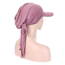 Designer Bowknot Turban - Adjustable Twist-Front Headwear With Flared Tail - A - View 3