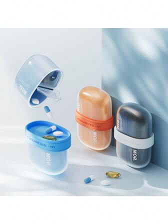 1pc Portable Pill Case, Pill Box Medication Organizer For Traveling And Daily Use