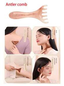 头部按摩梳、头皮放松工具、压力缓解装置、头部按摩爪、面部按摩工具、头皮刮痧、头部按摩刷、刺激头发生长、刮痧按摩工具、面部提升按摩、眼部按摩放松工具 - 彩色 - 查看 2