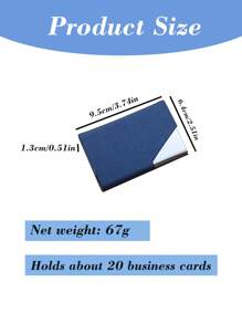 1 Business Card Holder, Customized With Name And Company Name, Ladies' Business Card Holder, Business Card Box, Men's Business Card Holder, Metal Business Card Holder For Credit Cards, Can Be Given As A Business Gift, Has Commemorative Significance, Deepens Mutual Impressions And Promotes Cooperative Relationships., Back To School, School Supplies