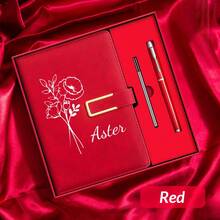 定制姓名PU皮笔记本 - 个性化旅行/教师/教会笔记本，仿皮硬面日记本，毕业/母亲节/父亲节/教师节/周年纪念礼物，学习用品，返校季，多功能，装饰性，可重复使用，现代，多彩，可爱，复古，卡通，卡哇伊，定制，个性化，独特，定制，员工，客户，学生，商务/工作/办公，学校，办公及学校用品，圣诞装饰，本地，节日日历