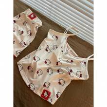Sanrio Sanrio Pijamale sexy cu bretele pentru femei de primăvară și de vară, stil nou, pijamale pentru femei de vară, subțiri, haine de casă, pot fi purtate afară