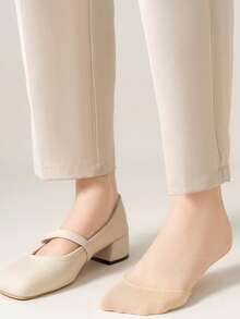 1/6/12 pares de calcetines antideslizantes para mujer, calcetines invisibles sin mostrar el tobillo, calcetines ocultos de corte bajo sin mostrar, adecuados para zapatos de tacón alto o uso diario - Multicolor - Ver 5