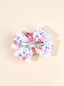 1 pieza Lazo para el cabello de cumpleaños feliz para niñas, diadema con brillo de número de cumpleaños, clip de cocodrilo con pompón, horquillas lindas y dulces para el día del cumpleaños, accesorios para el cabello de adolescentes