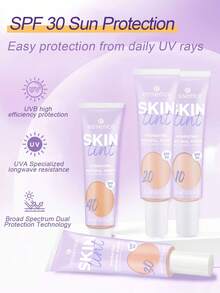 Essence SKIN Tint 10 輕盈透薄遮瑕，打造自然光澤，保濕透氣日常穿戴，偽素顏妝感，持久滋潤，禮品，30ml/1.01 Fl. Oz - 10 - 查看 2