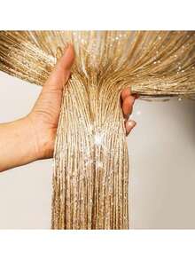 39x79INCH Home Decor Sequin Curtain For Doorway,Door String Curtains, Hanging,Closet Bedroom Blind Living Room Divider,Window Wall Panel Fringe Backdrops Sheer No Beads Beaded Decorative Crystal - Multicolor - View 3