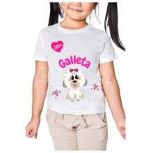 Playera De Galleta Lara Campos Para Niñas Moda Premium - Blanco - Ver 1