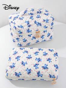 官方授权史迪奇卡通设计大容量收纳包，卡通女孩洗漱包，学生创意化妆旅行收纳包，迷你手提包和手机袋，可爱卡通人物大容量化妆护肤品收纳包，圣诞节、万圣节、生日惊喜礼物，送给家人、朋友、史迪奇粉丝 - 彩色 - 查看 12