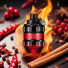 Viktor&Rolf, Spicebomb Infrared Eau De Parfum, Woody & Spicy Perfume, Cologne For Men, Long-Lasting Alcoholic Free Fragrance With Notes Of Leather & Cinnamon - 3 Fl Oz Portable Travel-Friendly Spray, Formaldehyde-Free, Daily Use & Gift Idea - 濃烈香調 - 查看 2