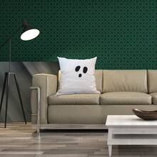 Funda de almohada de Halloween con bordado de fantasmas, funda de cojín suave, protector de almohada para decoración de sofá del hogar. - transparente - Ver 5