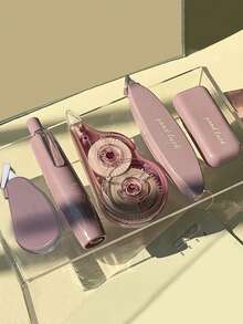 5pcs Ombre Correction Tape Set, Chic & High-Quality School & Office Supplies, Student Correcting Tapes - Multicolor - View 6