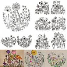 LAMYA 花朵水溶性手工缝纫稳定剂自粘水溶性绣花布背胶DIY刺绣面料蒲公英雏菊刺绣针法纸带花朵图案 - 白色 - 查看 18