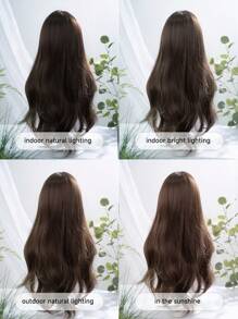 alicegarden 1 Synthetic Heat-Resistant Long Rolled Wig, Brown Wig With A Length Of 30 Feet, A Natural And Realistic Wig. (Excluding Accessories) - Brown - View 8