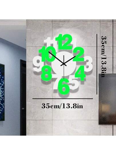YZOK Moderne Contemporary Minimalist Wand Klok Perfect Home Living Room, Bedroom Study Creative ative Timepiece view 8