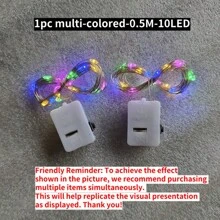 1/5 pezzi Luci a fata a LED, batteria a bottone (batterie incluse), luci a filo di rame in piccola scatola bianca, luci a filo di rame, lampade, luci LED, luce notturna, illuminazione, luce per libri, luci LED per camera, illuminazione decorativa per feste, camera da letto, giardino, feste, matrimoni, decorazione per stanza, decorazione per matrimoni, decorazione natalizia, luci da favola, alberi da giardino, Natale, decorazione per feste di matrimonio a filo di rame, decorazione di Ognissanti, decorazione natalizia