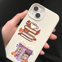 50 adesivos de grafite com desenhos animados e cores quentes para decorar guitarras, cadernos, malas, adesivos de diário faça você mesmo, materiais escolares, volta às aulas