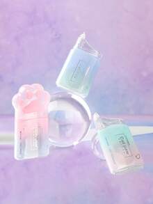 1 件猫爪形修正带，不同渐变图案风格 - 内芯长 12 米，学习作业答案拼写错误修正带，时尚便携学校用品，返校季必备，送给朋友的礼物，学校用品，返校