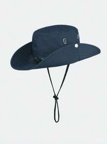 1 pièce Chapeau de seau femme chapeau de cow-boy unisexe chapeaux de soleil réglable profil bas non structuré couleur unie pour hommes femmes pour voyages extérieurs cadeaux