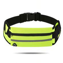 1pc Sports Waist Bag With Phone Holder, Waterproof & Shock-Proof Fitness Running Waist Belt, Unisex Design For Gym, Running, Outdoor Activities
