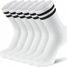 3/6 双女士及膝袜，秋冬保暖纯色运动大腿袜 - 彩色 - 查看 13