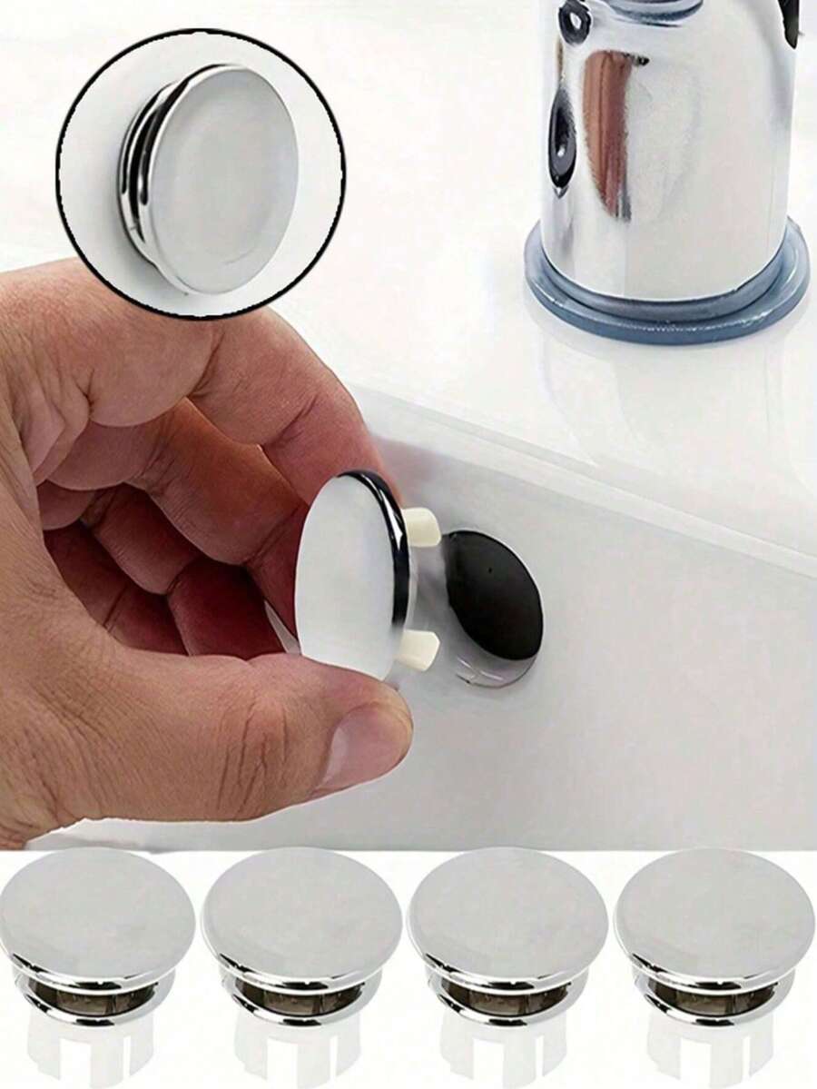 Cubiertas duraderas para el rebosadero del fregadero de plástico, cubiertas de anillo doble de plástico premium para el rebosadero del fregadero, cubiertas de anillo para rebosadero de plástico para lavabos de baño y cocina, cubiertas para el rebosadero del fregadero de plástico para cocina y baño, a prueba de agua, fácil de instalar, forma redonda, estructura duradera para lavabos de baño y cocina, sin rosca estándar, estilo de tapa, para proyectos de mejora del hogar/bricolaje, adecuado para todos los usuarios