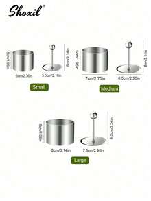 shoxil 1 件 304 不锈钢寿司和烘焙模具 - 多用途厨房工具，适用于冷盘、蛋糕和寿司制作 | 专业级，适用于家庭厨房、餐厅和面包店