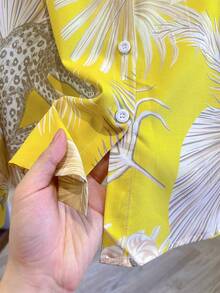 女士时尚单排扣长袖衬衫、长袖上衣