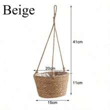Home Decor Garden Plant Storage Basket Hanging Planter Woven Indoor Outdoor Flower Pot Holder Macrame Plant Hangers