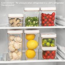 4pcs/Set 15.22oz+25.36oz+43.96oz+Manual Pump, Modern Vacuum Sealed Food Storage Containers, Ideal For Food And Grains, Fridge Storage Boxes And Containers, Fridge Organizer And Replacement Boxes, Fridge Organizer Kit