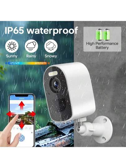 Solar Powered Outdoor Wireless Security Camera, Camera De Segurança Wifi,2K High Definition Slimme Surveillance 5000mAh Battery, Panel Power Supply, 5G WiFi, Full Night Vision, Spotlight Alarm, Two Way Audio, Remote Monitoring Home Cloud Storage/SD Card, Quality Appearance, Property Monitoring. view 2