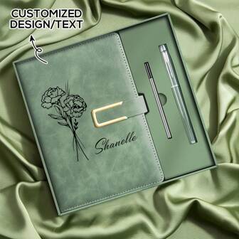 Custom Name PU Leather Journal - Personalized Travel/Teacher/Church Notebook, Faux Leather Hardcover Diary, Graduation/Mother's Day/Father's Day/Teachers' Day/Anniversary Gift, School Supplies, Back To School, Multi-Functional, Ornamental, Reusable, Modern, Colorful, Cute, Vintage, Cartoon, Kawaii, Custom, Personalized, Unique, Customized, Workers, Clients, Students, For Business/Work/Office, For School, Office & School Supplies, Xmas Decoration, Local, Festive Calendar