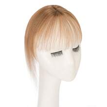 8x10cm Women Hair Toppers 100% Real Human Hair Top Pieces With 3 Clips Swiss Base Hand-Tied Hair Extensions For Hair Loss Thinning Gray Hair 130% Density 6-14 Inch 100% Real Hair Clip In Toupee Hairpieces DE - #6 - Hellbraun - 查看 4