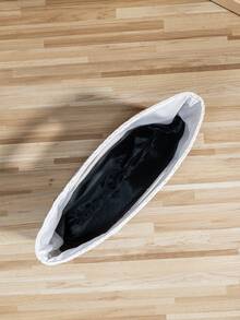 新款欧美风编织包，度假草编包，旅行包，时尚便携收纳包，沙滩包，草编手提包，迷你草编手提包，草编手拿包，草编晚宴包，夏季必备，百搭单品，校园手提包，女士、女孩、学生、旅行、度假、海滩、节日、派对的完美之选，礼品 - 白色 - 查看 5