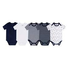Jy.cozy for baby Unisex Baby Boy Girl Layette Sets Bodysuits Pants And Accessories 20 Packs Comfort Infant Outfit New Born Essentials - 藏蓝色 - 查看 2