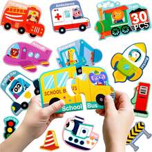 ODAPTO 30 片趣味海洋动物磁性拼图 - 适合 3 岁以上儿童的彩色拼图 - 适合 3-5 岁幼儿的磁性教育学习玩具，可培养手眼协调能力 - 多色. - 查看 9