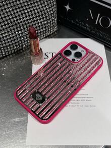 Sparkling Sequins Black Bling Rhinestone 1pc Multi-Color Full Rhinestone & Mirror Design 2-In-1 Black Phone Case Compatible With Iphone 16 Waterproof Shockproof Anti-Fall Scratch Resistant Fashion Phone Cases Birthday Gift Party Mom - Multicolor - View 54