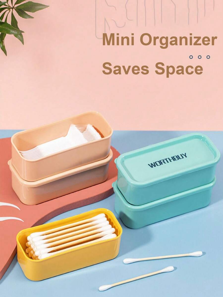 硬币收纳盒 发带收纳盒 针线收纳盒 耳机收纳盒 数据线收纳盒 小物件收纳盒 迷你收纳盒 便携式珠宝盒，翻盖包装收纳盒，适用于小物件收纳盒，便携式珠宝收纳盒，适用于串珠收纳盒 艺术 DIY 工艺品 男女皆宜的珠宝 旅行必需品 返校必需品 - 彩色 - 查看 1