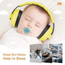 Auriculares canceladores de ruido Mumba para bebés y niños pequeños - Edades 3-24+ meses - Amarillo - Ver 4