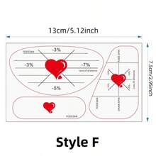 6 piezas Adhesivos de cinta de impacto para palos de golf, marcas de swing autoadhesivos para conductores, hierros y putters, ayuda de entrenamiento