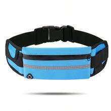 1pc Sports Waist Bag With Phone Holder, Waterproof & Shock-Proof Fitness Running Waist Belt, Unisex Design For Gym, Running, Outdoor Activities