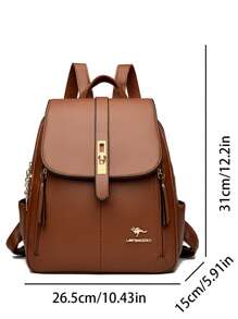 Nova mochila feminina casual de grande capacidade, bolsa de ombro versátil para viagem
