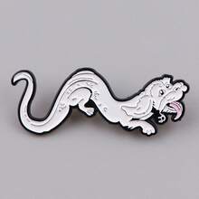 1pc Magical Domain Dragon Enamel Brooch Pin - Adorable Badge For Backpack And Clothes Dress Accessories Pin For Clothes Bag Charm School Office Accessories Shirts Jacket Jewelry Christmas Halloween Clothes Pin Funny Cute Teacher Gifts - Black - View 8